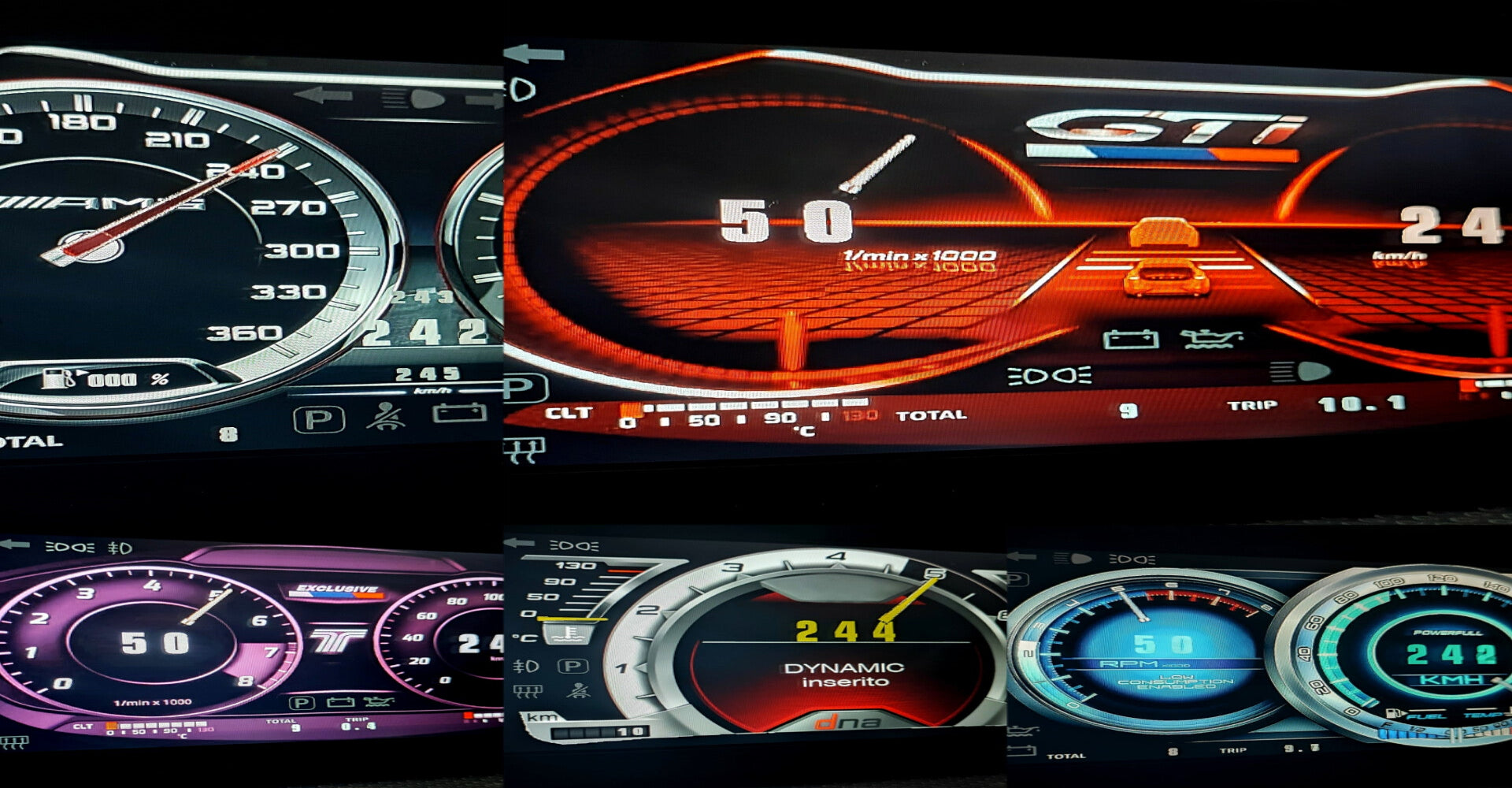 TFS DIGITAL INSTRUMENT CLUSTER 5 MODE
